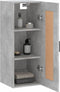 vidaXL - Wandkast - 34,5x34x90 - cm - bewerkt - hout - betongrijs