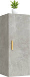 vidaXL - Wandkast - 34,5x34x90 - cm - bewerkt - hout - betongrijs
