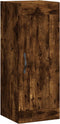 vidaXL - Wandkast - 34,5x34x90 - cm - bewerkt - hout - gerookt - eikenkleurig