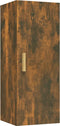 vidaXL - Wandkast - 34,5x34x90 - cm - bewerkt - hout - gerookt - eikenkleurig