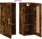 vidaXL - Wandkast - 34,5x34x90 - cm - bewerkt - hout - gerookt - eikenkleurig