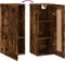 vidaXL - Wandkast - 34,5x34x90 - cm - bewerkt - hout - gerookt - eikenkleurig