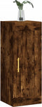 vidaXL - Wandkast - 34,5x34x90 - cm - bewerkt - hout - gerookt - eikenkleurig