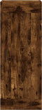 vidaXL - Wandkast - 34,5x34x90 - cm - bewerkt - hout - gerookt - eikenkleurig