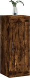 vidaXL - Wandkast - 34,5x34x90 - cm - bewerkt - hout - gerookt - eikenkleurig