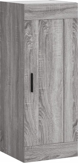 vidaXL - Wandkast - 34,5x34x90 - cm - bewerkt - hout - grijs - sonoma - eikenkleurig