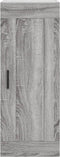 vidaXL - Wandkast - 34,5x34x90 - cm - bewerkt - hout - grijs - sonoma - eikenkleurig