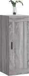vidaXL - Wandkast - 34,5x34x90 - cm - bewerkt - hout - grijs - sonoma - eikenkleurig