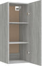 vidaXL - Wandkast - 34,5x34x90 - cm - bewerkt - hout - grijs - sonoma - eikenkleurig