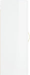 vidaXL - Wandkast - 34,5x34x90 - cm - bewerkt - hout - hoogglans - wit