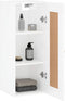 vidaXL - Wandkast - 34,5x34x90 - cm - bewerkt - hout - hoogglans - wit