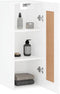 vidaXL - Wandkast - 34,5x34x90 - cm - bewerkt - hout - hoogglans - wit