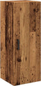 vidaXL - Wandkast - 34,5x34x90 - cm - bewerkt - hout - oud - houtkleur