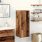 vidaXL - Wandkast - 34,5x34x90 - cm - bewerkt - hout - oud - houtkleur