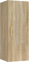 vidaXL - Wandkast - 34,5x34x90 - cm - bewerkt - hout - sonoma - eikenkleurig