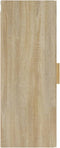vidaXL - Wandkast - 34,5x34x90 - cm - bewerkt - hout - sonoma - eikenkleurig