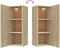 vidaXL - Wandkast - 34,5x34x90 - cm - bewerkt - hout - sonoma - eikenkleurig