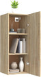 vidaXL - Wandkast - 34,5x34x90 - cm - bewerkt - hout - sonoma - eikenkleurig