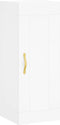 vidaXL - Wandkast - 34,5x34x90 - cm - bewerkt - hout - wit