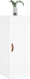 vidaXL - Wandkast - 34,5x34x90 - cm - bewerkt - hout - wit