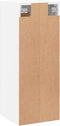 vidaXL - Wandkast - 34,5x34x90 - cm - bewerkt - hout - wit