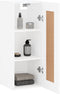 vidaXL - Wandkast - 34,5x34x90 - cm - bewerkt - hout - wit