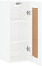 vidaXL - Wandkast - 34,5x34x90 - cm - bewerkt - hout - wit