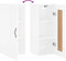 vidaXL - Wandkast - 34,5x34x90 - cm - bewerkt - hout - wit
