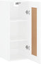 vidaXL - Wandkast - 34,5x34x90 - cm - bewerkt - hout - wit