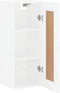 vidaXL - Wandkast - 34,5x34x90 - cm - bewerkt - hout - wit
