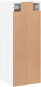 vidaXL - Wandkast - 34,5x34x90 - cm - bewerkt - hout - wit