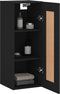vidaXL - Wandkast - 34,5x34x90 - cm - bewerkt - hout - zwart