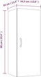vidaXL - Wandkast - 34,5x34x90 - cm - bewerkt - hout - zwart