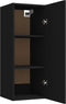 vidaXL - Wandkast - 34,5x34x90 - cm - bewerkt - hout - zwart
