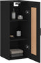 vidaXL - Wandkast - 34,5x34x90 - cm - bewerkt - hout - zwart