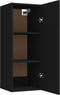 vidaXL - Wandkast - 34,5x34x90 - cm - bewerkt - hout - zwart