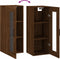 vidaXL - Wandkast - 34,5x34x90 - cm - bruin - eikenkleur
