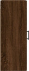 vidaXL - Wandkast - 34,5x34x90 - cm - bruin - eikenkleur