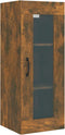 vidaXL - Wandkast - 34,5x34x90 - cm - gerookt - eikenkleurig