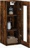 vidaXL - Wandkast - 34,5x34x90 - cm - gerookt - eikenkleurig