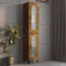 vidaXL - Wandkast - 34,5x34x90 - cm - gerookt - eikenkleurig