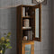vidaXL - Wandkast - 34,5x34x90 - cm - gerookt - eikenkleurig