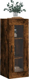 vidaXL - Wandkast - 34,5x34x90 - cm - gerookt - eikenkleurig