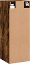 vidaXL - Wandkast - 34,5x34x90 - cm - gerookt - eikenkleurig