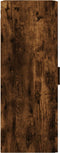 vidaXL - Wandkast - 34,5x34x90 - cm - gerookt - eikenkleurig