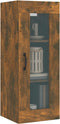 vidaXL - Wandkast - 34,5x34x90 - cm - gerookt - eikenkleurig