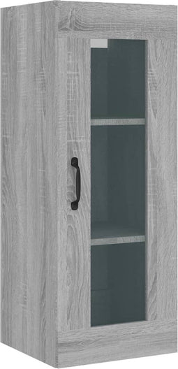 vidaXL - Wandkast - 34,5x34x90 - cm - grijs - sonoma - eikenkleurig
