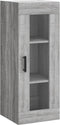 vidaXL - Wandkast - 34,5x34x90 - cm - grijs - sonoma - eikenkleurig