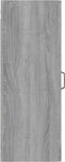 vidaXL - Wandkast - 34,5x34x90 - cm - grijs - sonoma - eikenkleurig