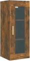 vidaXL - Wandkast - 34,5x34x90 - cm - grijs - sonoma - eikenkleurig